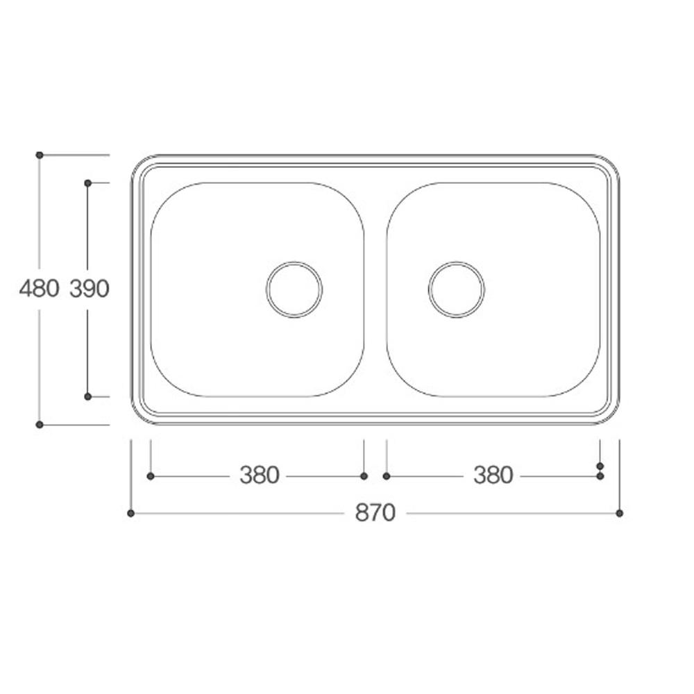 STAINLESS STEEL SINK BOWL