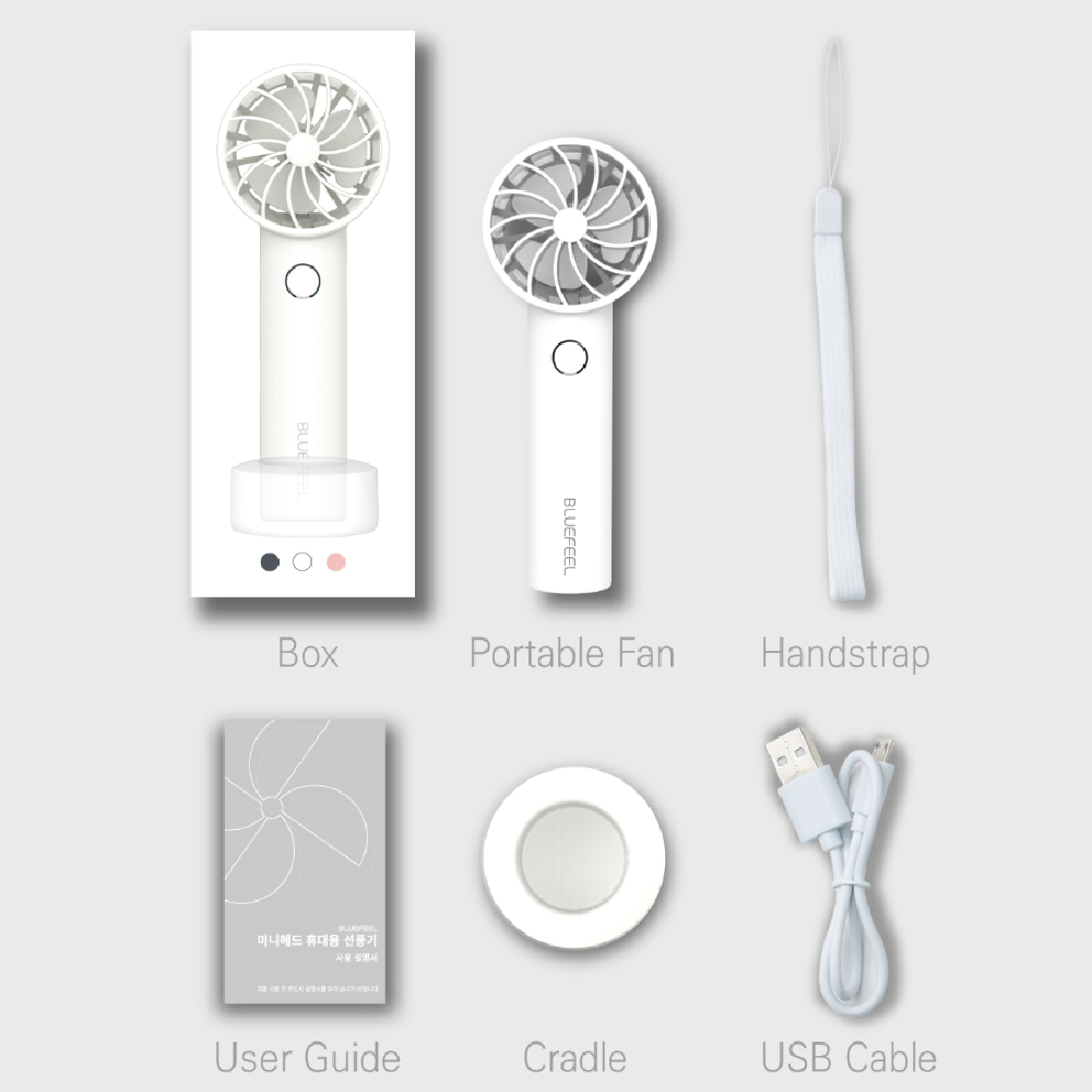 BLUEFEEL mini-head Portable Fan