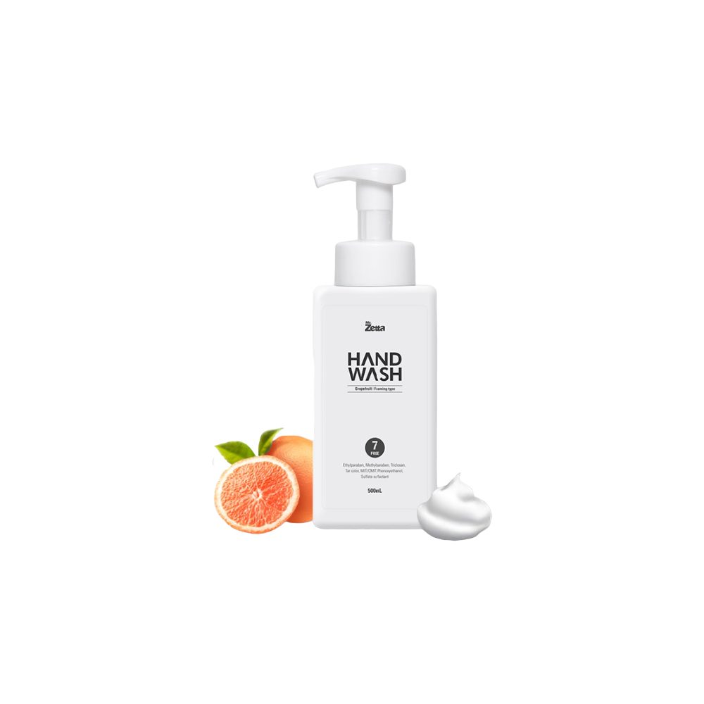 Zetta Foaming Soon Handwash 500ml (Greengrape/Grapefruit/Lemon/Aqua /Baby Powder/Forest)