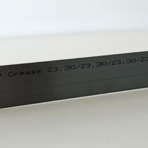Creasing Rule | steel rule, steel rule die, die making, die making machine, wooden die maker, cutting rule, diemaking, diecutting, perforating rule, perforation rule, wave rule, wave edge, creasing rule, crease rule, spacing, spacing rule, zipper rule, label rule, cut-crease rule, punches, coping saw