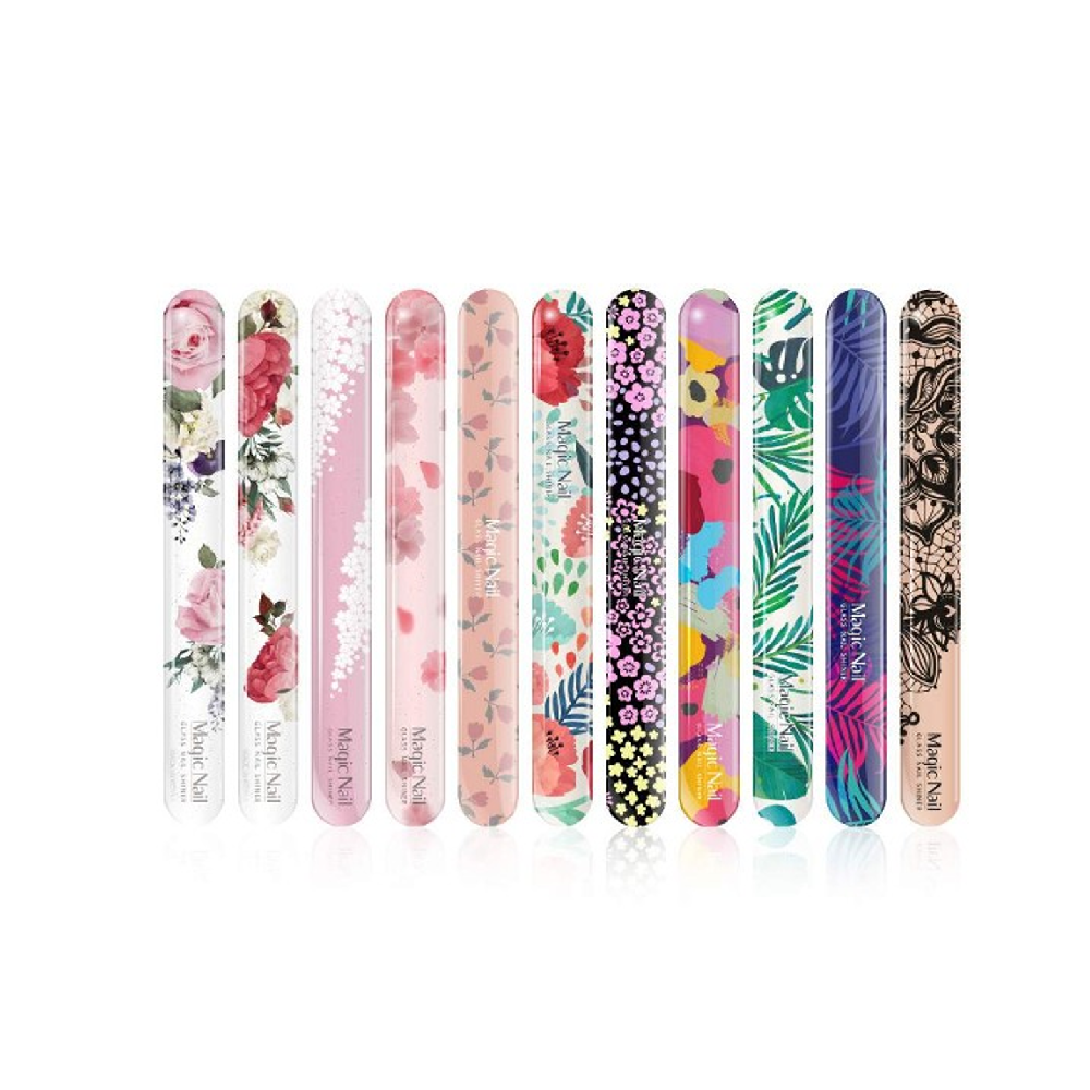 Korean Glass Nail Polisher, Alpha Optron - Glass nail shiner_Flamingo