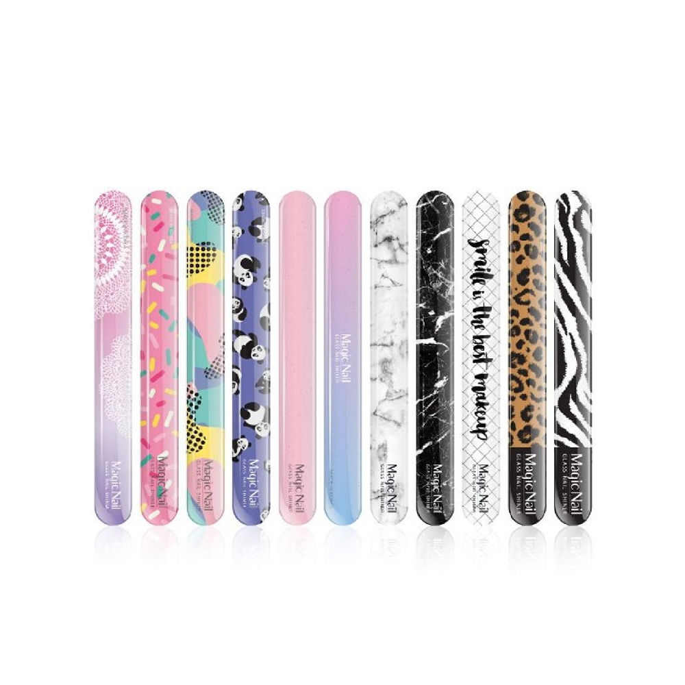 Korean Glass Nail Polisher, Alpha Optron - Glass nail shiner_Flamingo