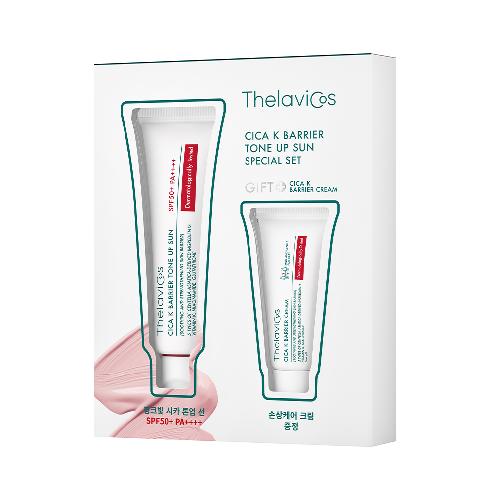 ThelaviCos Cica K Barrier Tone up Sun | Cica Tone up,Vitamin K,Improve skin tone + texture + radiance, ThelaviCos, brightening