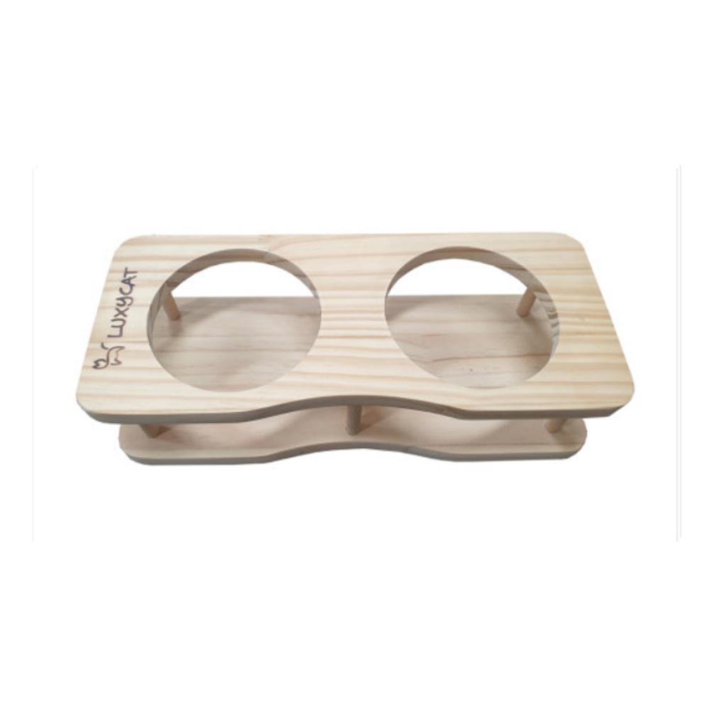 LUXYCAT Pet Wood dish