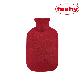 detail image1 Fashy Hot Water Bottle 2L with Fleece Cover (Red, 67oz)