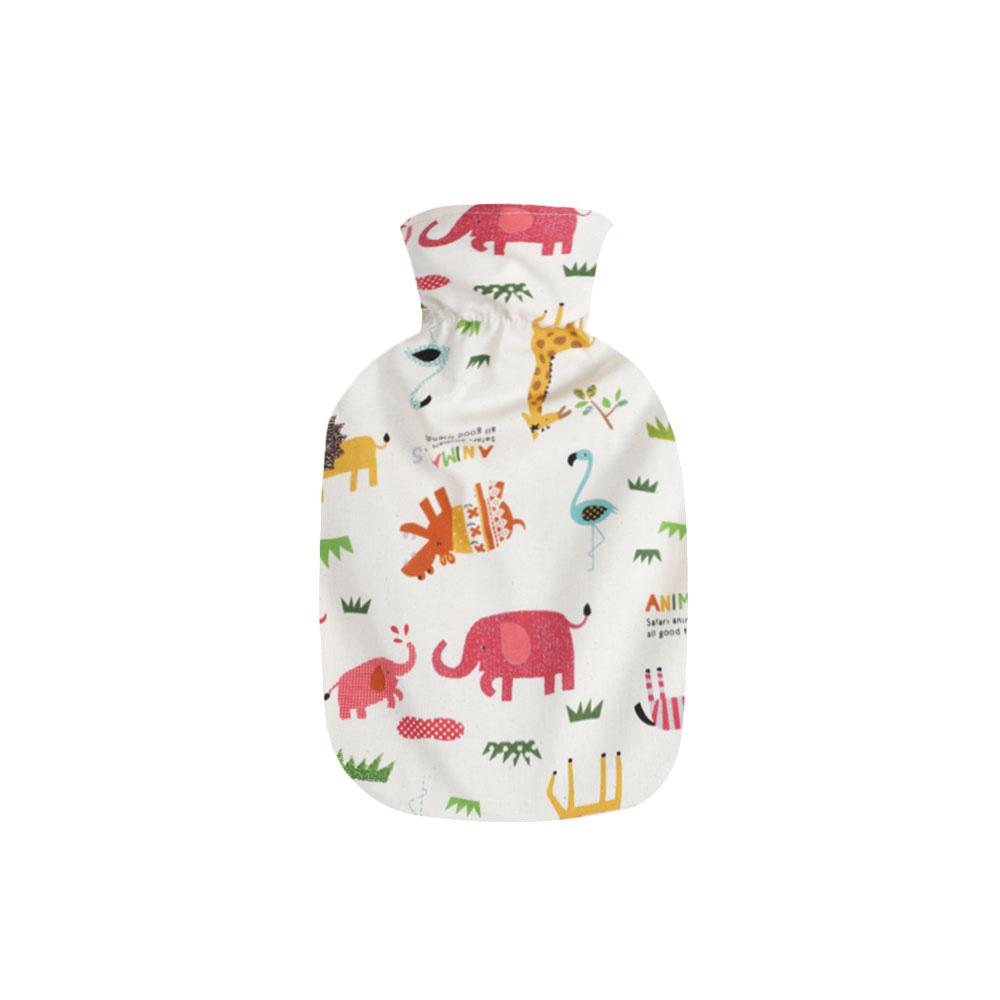 Fashy Hot Water Bottle with Cotton Cover (Ivory, 27oz)