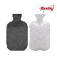 detail image2 Fashy Hot Water Bottle with Fleece Cover (Gray, 67oz)