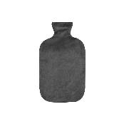 Fashy Hot Water Bottle with Fleece Cover (Gray, 67oz)