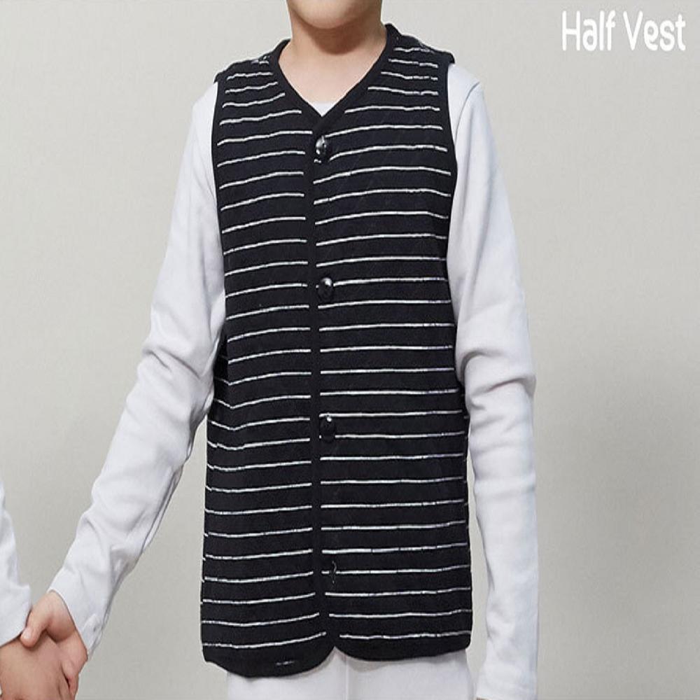 [Olomimi] 20FW Half Vest <Alfie Black>