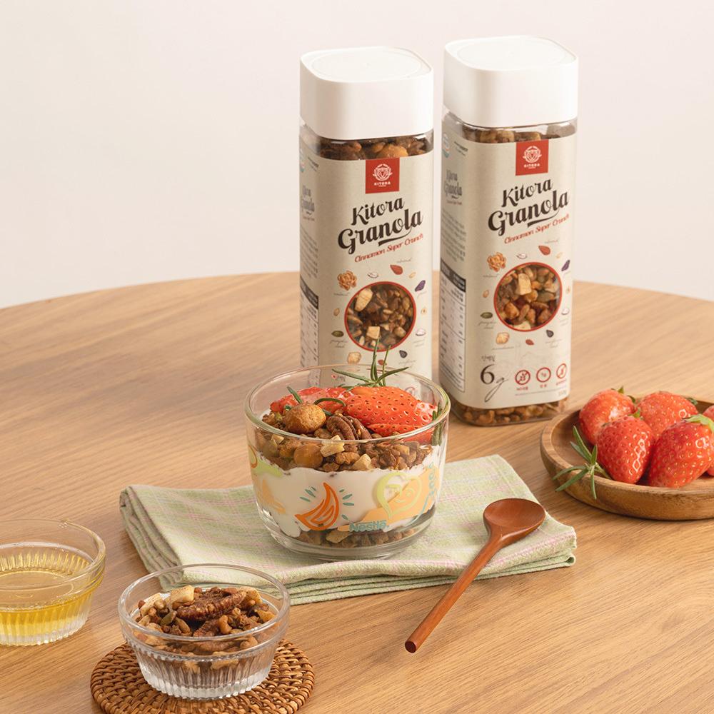 kitora granola cinnamon super crunch