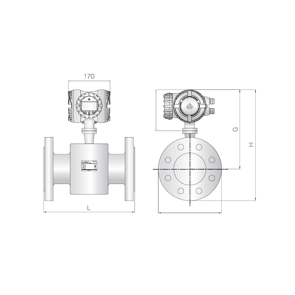 Separated Type Electromagnetic Flowmeter [SMF-H]