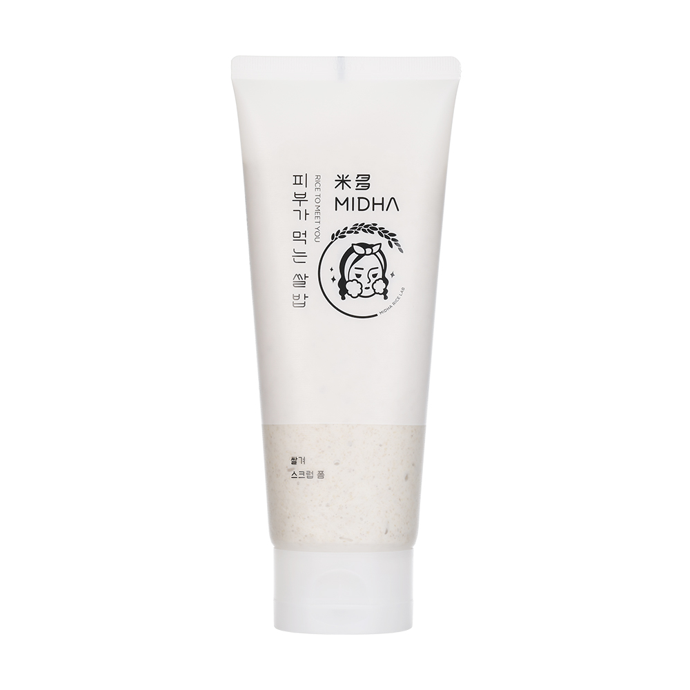 MIDHA Rice Bran Scrub Foam