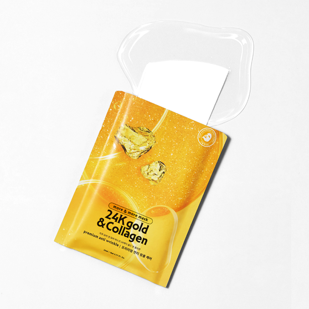KAZU Intensive Anti-Wrinkle Effect Facial Sheet Mask 24K Gold & Collagen
