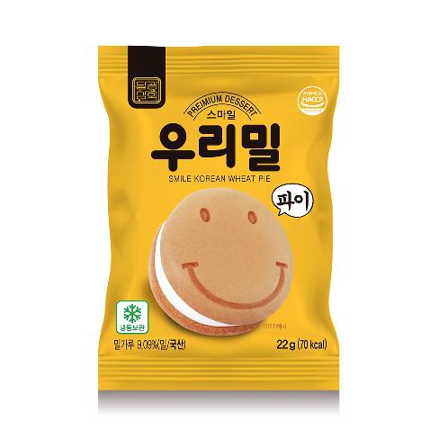 Smile Korean wheat Pie | Korean wheat Pie,  Cream bread, Individual packaging