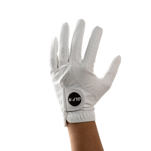 GLFR Premium Synthetic Leather Golf Glove – Superior Durability & Grip, White | waterproof golf glove, synthetic leather golf glove, strong grip golf glove, durable golf glove, all-weather golf glove