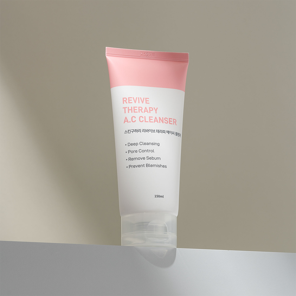 Revive Therapy AC Cleanser (Acne relief functional foam cleanser, Excellent for exfoliating )