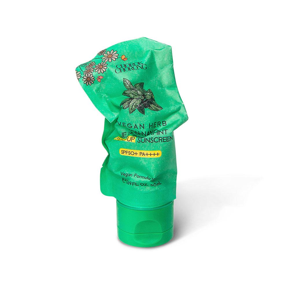 CHOROK CHORONG VEGAN HERB NON-NANO JEJU PEPPERMINT TONE-UP SUNSCREEN(SPF50+ PA++++)