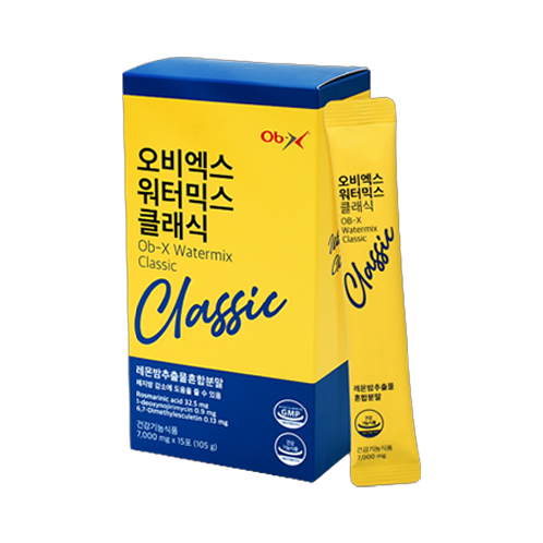 Ob-X Watermix Classic | Visceral fat reduction powder stick ,Belly fat burning powder stick ,MFDS-approved diet powder stick ,Clinically proven fat loss powder stick ,Caffeine-free slimming powder stick ,Safe long-term diet powder stick