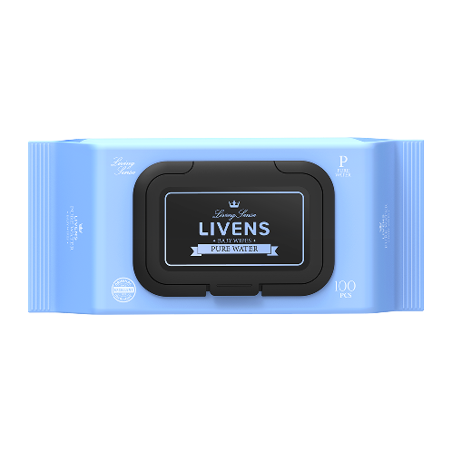 Livens Large Capacity Wet Wipes Pure Water | daily wet wipes , baby wipes , senior care wipes , eco-friendly wet wipes , flushable wet wipes
