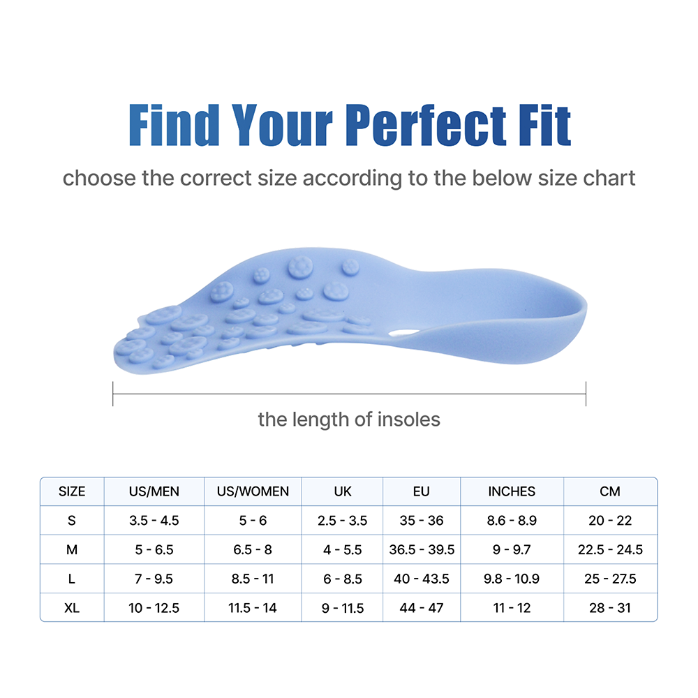 Archfine Pointfit Insole (1 Pair), Acupressure Massage Insoles for Everyday Leg Care